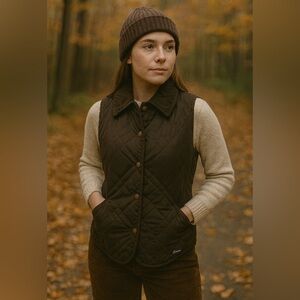 Faconnable Quilted Heritage Vest in Green